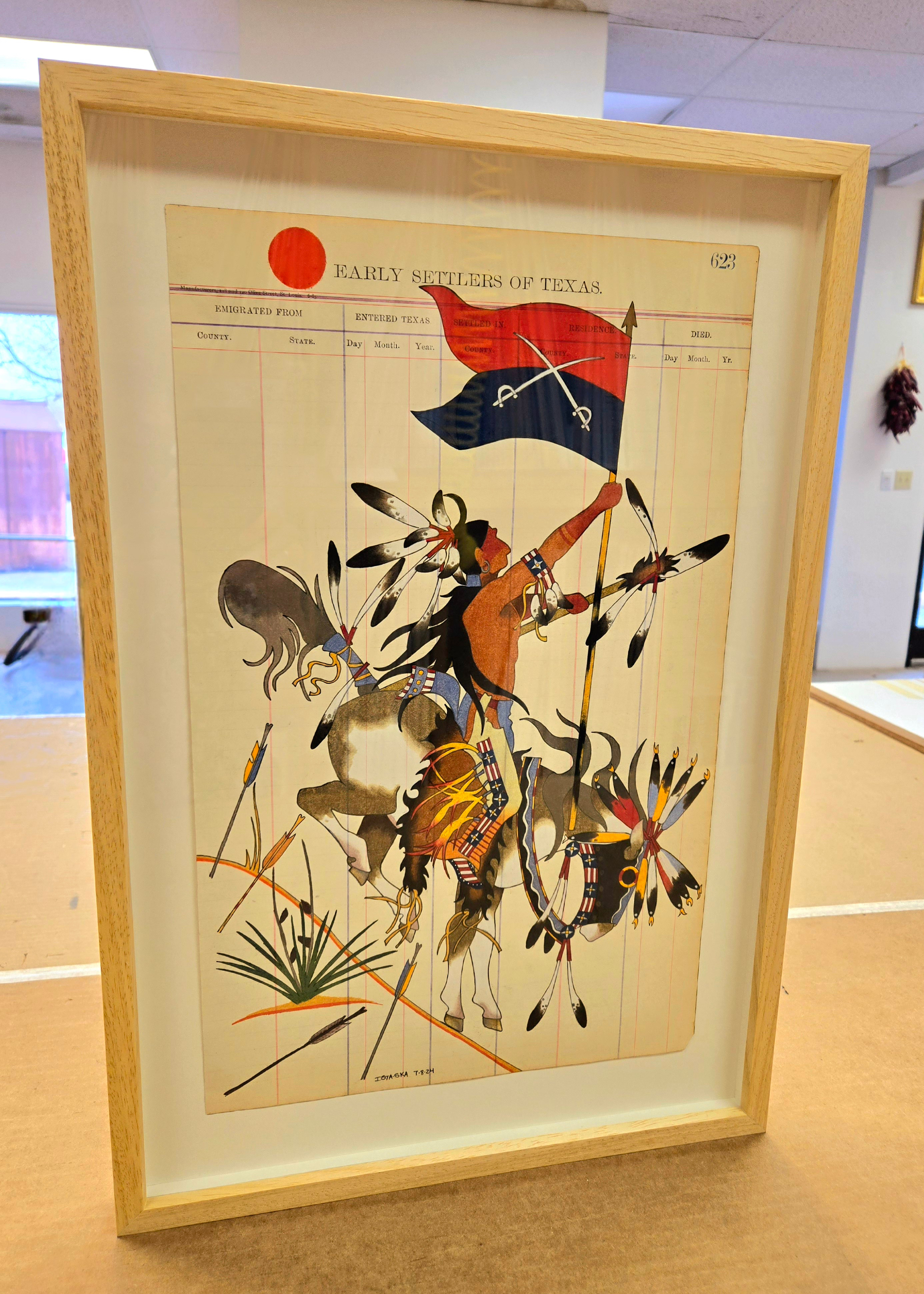 Museum-quality custom wooden frame example 6 featuring premium hardwood and professional craftsmanship from 505 Custom Framing in Santa Fe